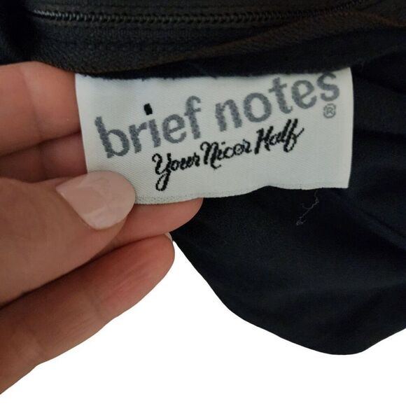 Vintage 80s Cap Sleeve Drop Waist Two Tone Dress Womens Size 2XL Khaki Black - Picture 6 of 6